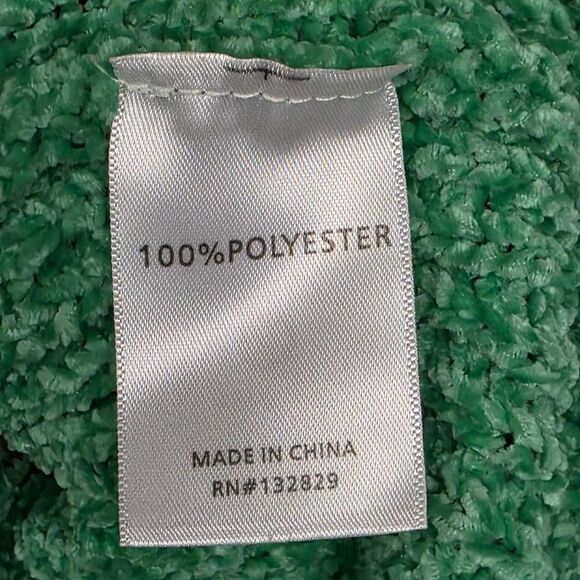 Lovers + Friends M Green Chenille Crop Bell Sleeve - Picture 5 of 6